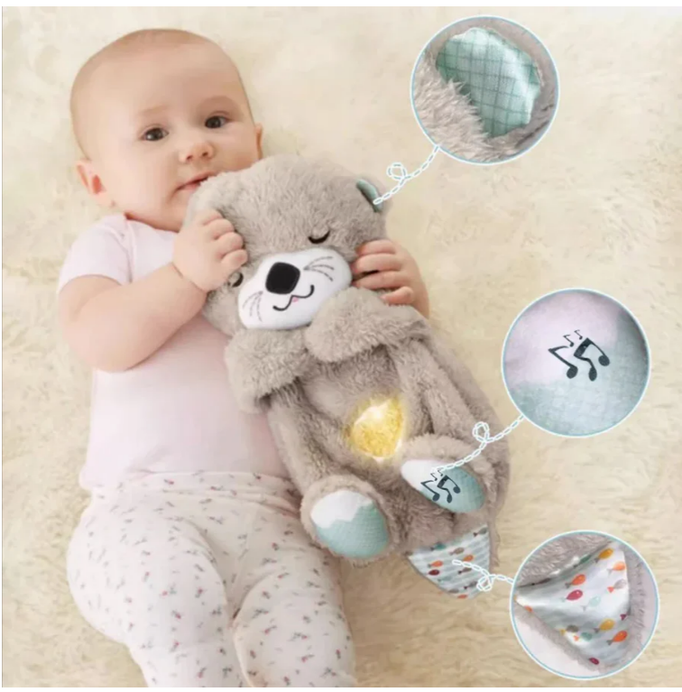 Breathing Teddy Bear with Soothing Music for Babies – Soft Plush Sleep Aid for Newborns & Infants